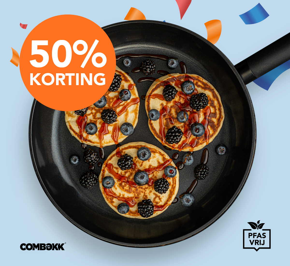 50% korting op alle COMBEKK pannen