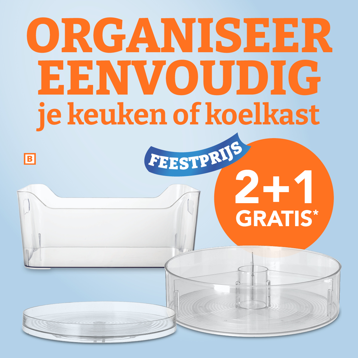 Keuken- en koelkastorganizers