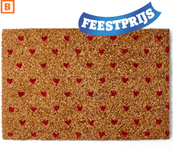Kokosmat met hartjes voor 3.99