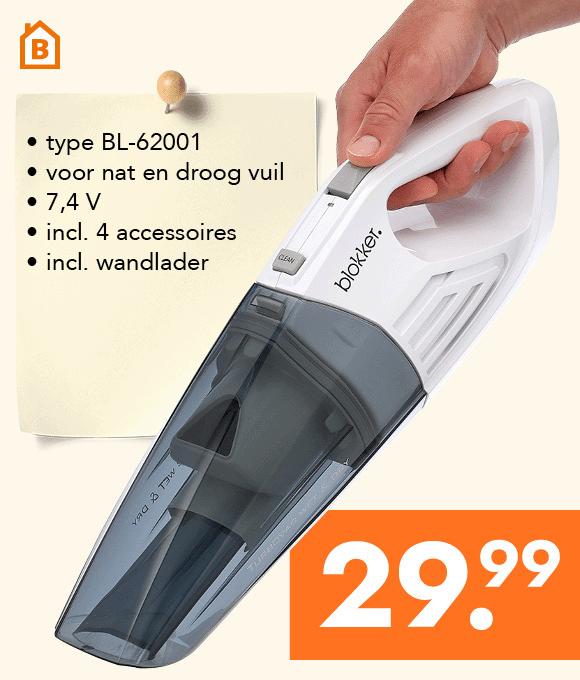 Kruimelzuiger voor 29.99