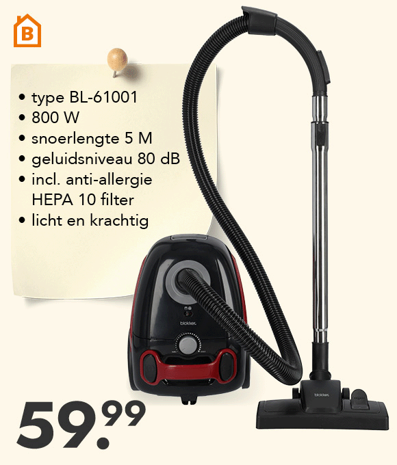 Stofzuiger voor 59.99