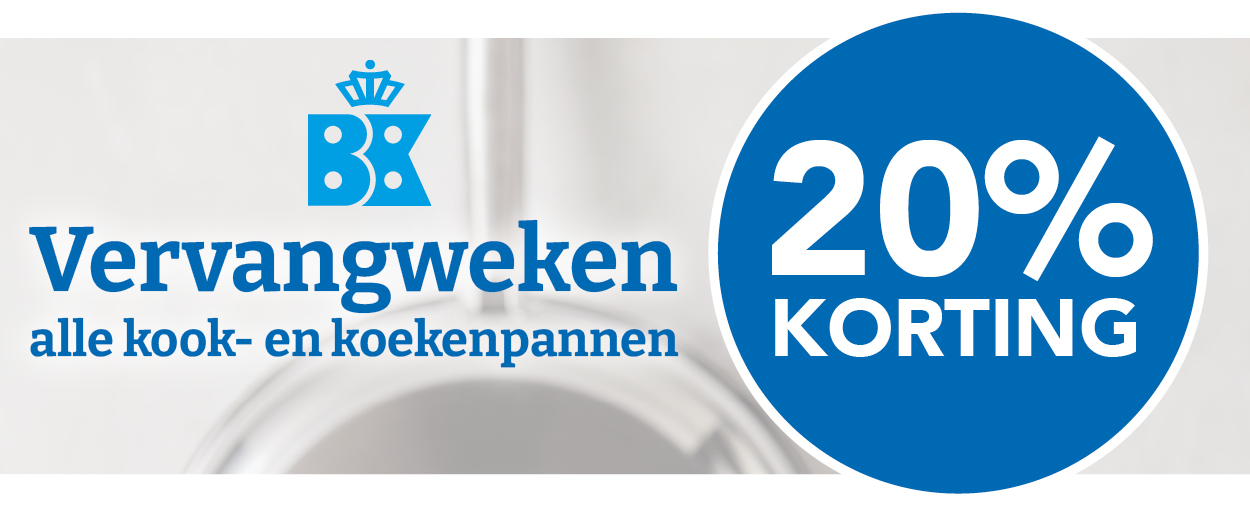 Vervangweken voor alle kook- en koekenpannen 20% korting