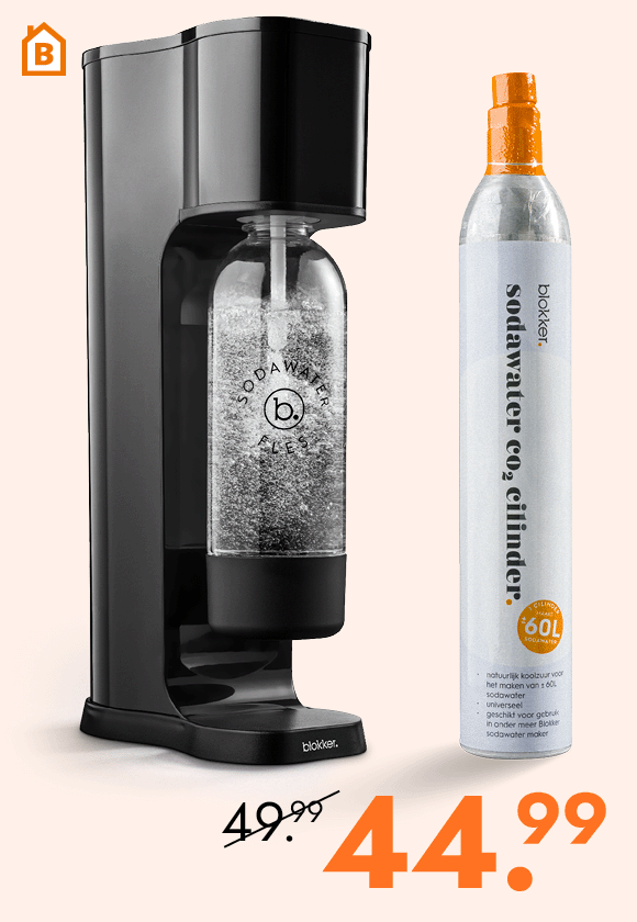 Sodawater maker startersset voor 44.99