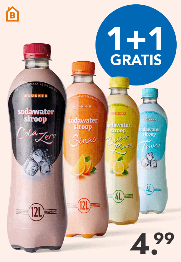 Sodasiroop voor 4.99