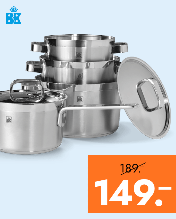 Kookpannenset Conical Profi voor 149.-