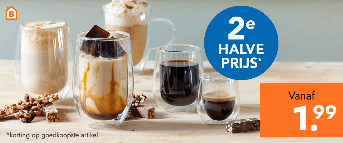 Dubbelwandige glazen vanaf 1.99