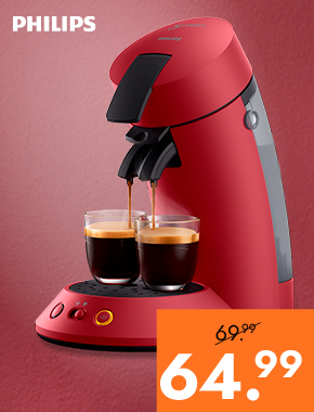 Senseo Original Plus rood voor 64.99