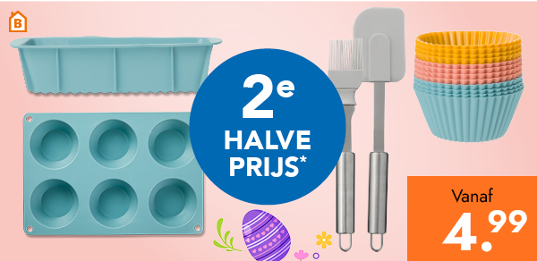 Siliconen bakvormen en keukenhulpjes vanaf 4.99