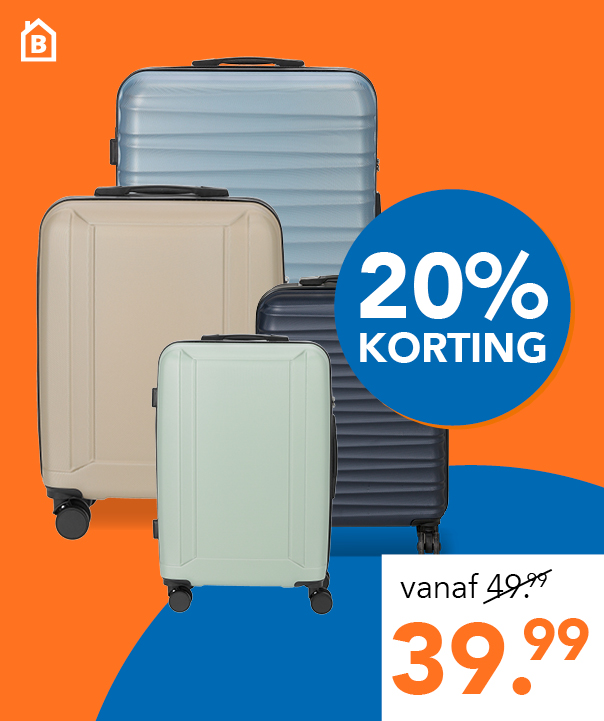 Koffers voor 39.99