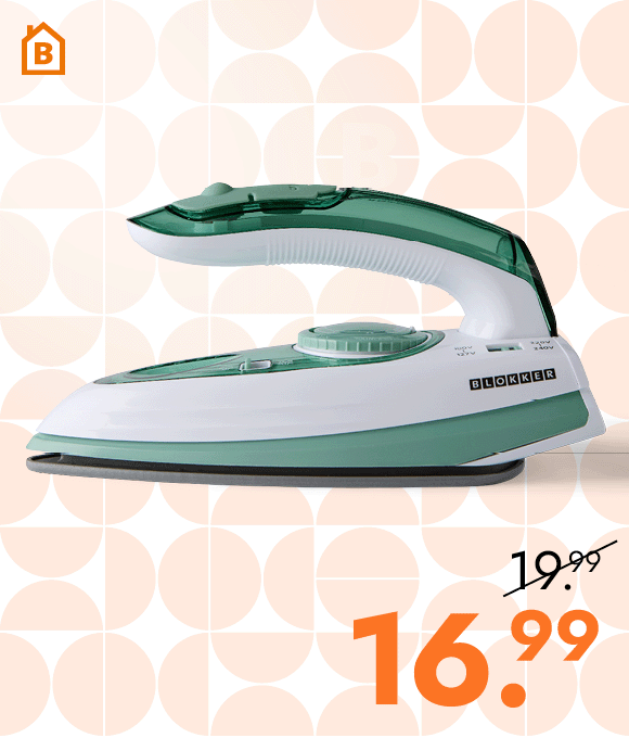Reisstrijkijzer voor 16.99