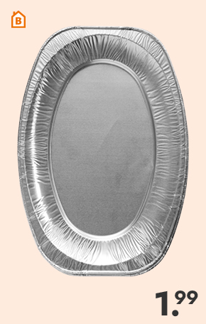 Serveerschaal aluminium voor 1.99