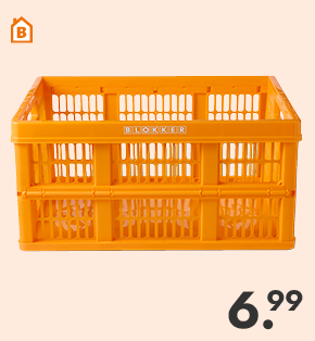 Vouwkrat Oranje voor 6.99