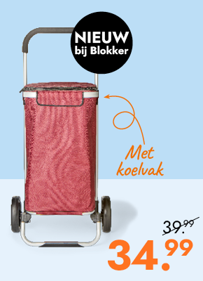 Boodschappentrolley voor 34.99
