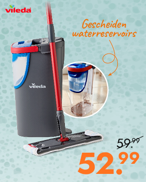 Flat mop systeem H2prO voor 52.99