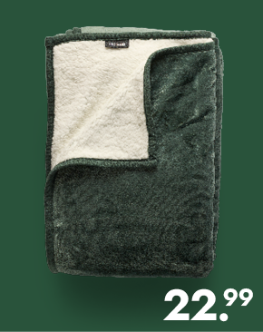 XXL sherpa plaid voor 22.99
