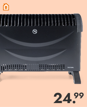 Convectorkachel voor 24.99